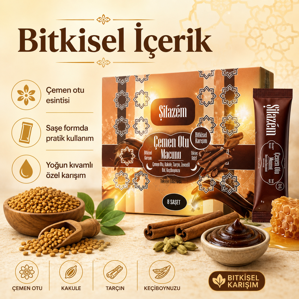 Şifazem Çemen Otu Çikolata