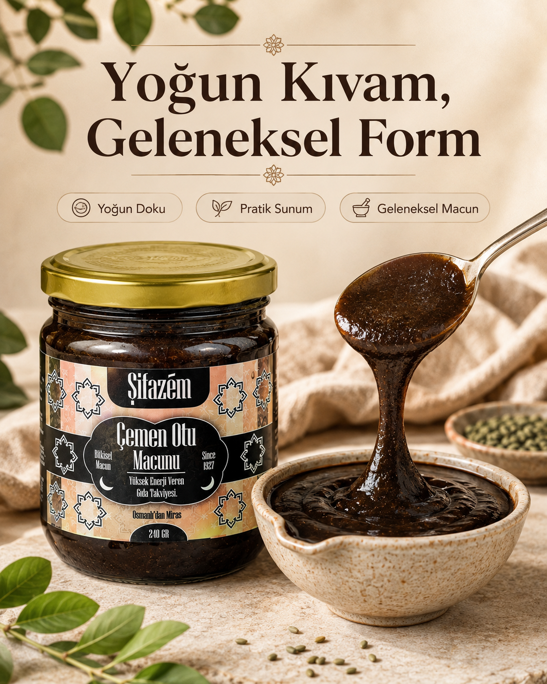 Şifazem Geleneksel Çemen Otu Macunu – 240 g